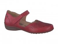 Chaussure mobils mocassins modele florina perf rouge